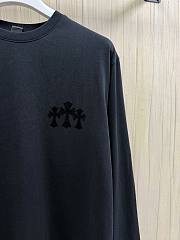 Chrome Hearts Triple Cross Flocking Long Sleeve T-Shirt - 2