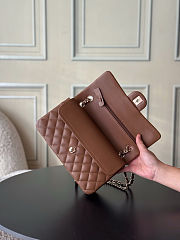 CHANEL Medium Classic Double Flap Bag Caramel Lambskin Gold Hardware 15.5x25.5x6.5cm - 5