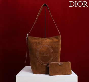 Dior Medaillon Bucket Bag Meidum 34×20.5×18cm