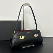 Ferragamo Hug East-West Leather Shoulder Bag 32x12x10 - 5