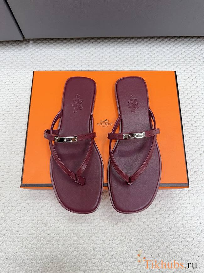 Hermès Miss Red Sandals  - 1