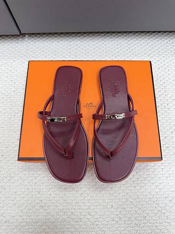  Hermès Miss Red Sandals 