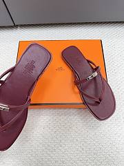  Hermès Miss Red Sandals  - 6