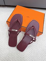 Hermès Miss Red Sandals  - 2
