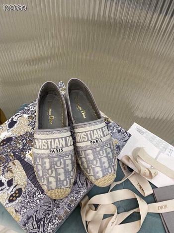 Dior Granville Espadrille Raffia