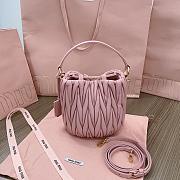 Miu Miu Matelassé Nappa Leather Bucket Bag 17X15X10cm - 6