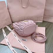 Miu Miu Matelassé Nappa Leather Bucket Bag 17X15X10cm - 3