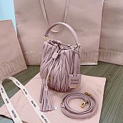 Miu Miu Matelassé Nappa Leather Bucket Bag 17X15X10cm - 2