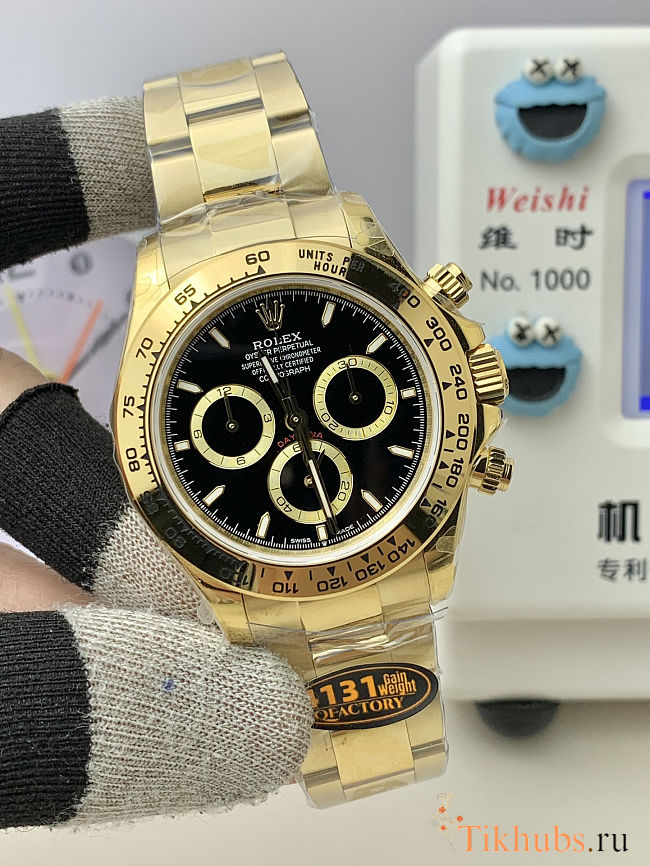 Rolex Cosmograph Daytona 40 Black Dial – Yellow Gold - 1