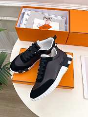 Hermes Bouncing Sneakers Black White - 1