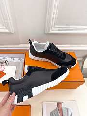 Hermes Bouncing Sneakers Black White - 5