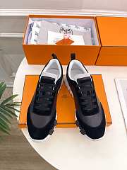 Hermes Bouncing Sneakers Black White - 4