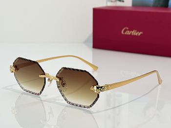 Cartier Rimless Hexagonal Sunglasses