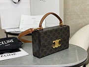 Celine Triomphe Box Top Handle Bag 22x13.5x6cm - 4