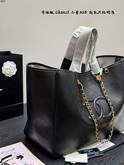 Chanel Large Classic Shopping Tote Black 42x33cm - 4