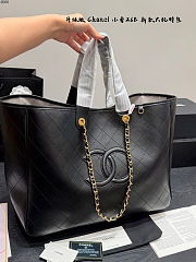Chanel Large Classic Shopping Tote Black 42x33cm - 3