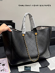 Chanel Large Classic Shopping Tote Black 42x33cm - 2