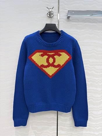 Chanel Métiers d'art Cashmere Pullover Blue