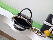 Chanel Suede Shiny Lambskin Quilted Top Handle Clutch With Chain 18-17-6cm - 4