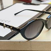  Gucci Horsebit oval-frame sunglasses - 6