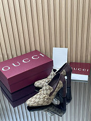Gucci GG Canvas Horsebit Pumps - 6