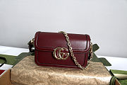 Gucci Go Small Shoulder Bag Rosso Ancora 21.5x14x9cm - 1
