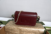 Gucci Go Small Shoulder Bag Rosso Ancora 21.5x14x9cm - 6