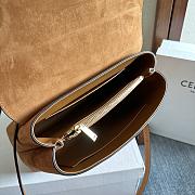  Celine Medium Nino Bag in Nubuck Calfskin camel 25.5 x 18.5 x 10 cm - 6