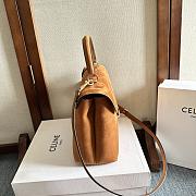  Celine Medium Nino Bag in Nubuck Calfskin camel 25.5 x 18.5 x 10 cm - 4