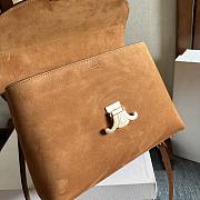  Celine Medium Nino Bag in Nubuck Calfskin camel 25.5 x 18.5 x 10 cm - 2