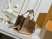  Louis Vuitton Shopper Tote MM Monogram Mirror Copper 25x19x11cm - 5