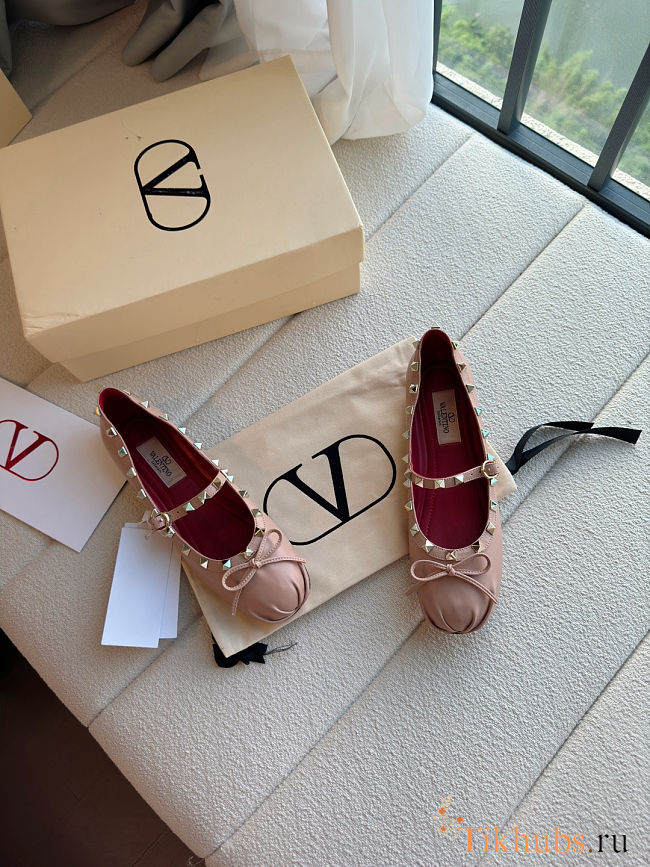 Valentino Garavani Mary-Jane Rockstud Ballerina  - 1