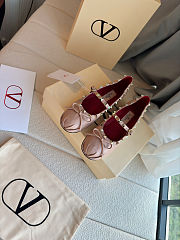 Valentino Garavani Mary-Jane Rockstud Ballerina  - 5