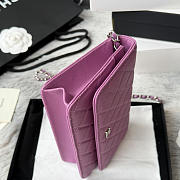  Chanel Quilted Caviar Wallet On Chain (WOC) 19cm - 5
