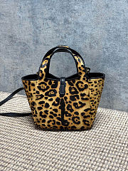 Saint Laurent Le 5 à 7 Baby Bea Leather-Trimmed Leopard-Print Pony-Hair Shoulder Bag 18x15x13cm - 4