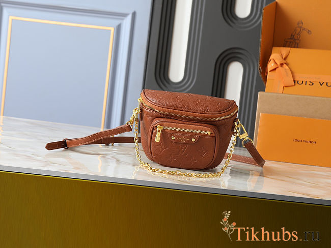  Louis Vuitton Mini Bumbag Monogram Empreinte Cognac 17.0 x 12.0 x 9.5 cm - 1
