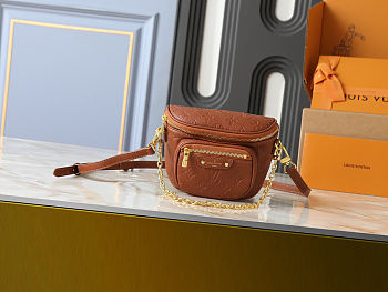  Louis Vuitton Mini Bumbag Monogram Empreinte Cognac 17.0 x 12.0 x 9.5 cm