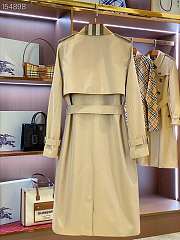 Burberry Check Panel Trench Coat - 2