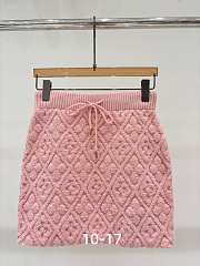 Louis Vuitton Textured Knit Mini Skirt - 3
