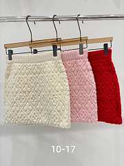 Louis Vuitton Textured Knit Mini Skirt - 4