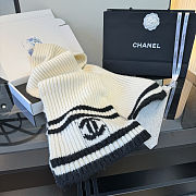 Chanel Ribbed Knit Scarf - 4