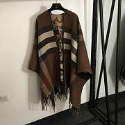 Burberry Reversible Equestrian Knight Design Wool Cape - 1