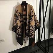 Burberry Reversible Equestrian Knight Design Wool Cape - 6