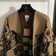 Burberry Reversible Equestrian Knight Design Wool Cape - 5