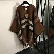 Burberry Reversible Equestrian Knight Design Wool Cape - 4